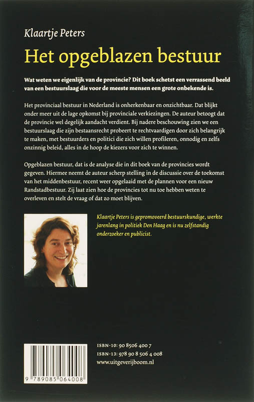 Het opgeblazen bestuur achterkant