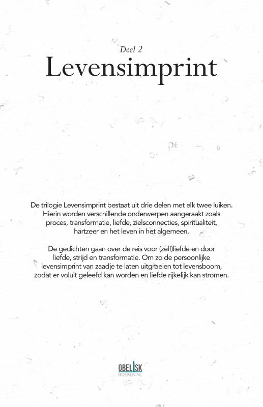 Levensimprint 2 -   Territorium der liefde & Toen ik mij vond, vond ik jou achterkant