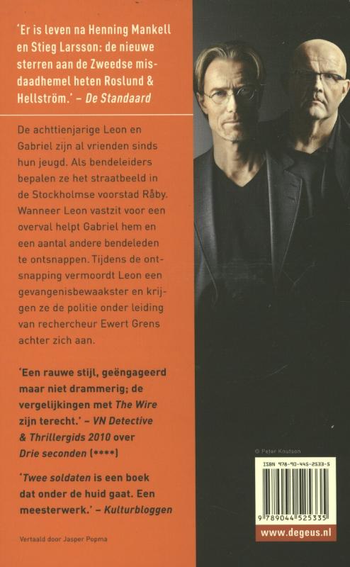 Twee soldaten / Ewert Grens / 3 achterkant