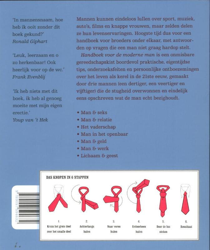 Handboek voor de moderne man achterkant