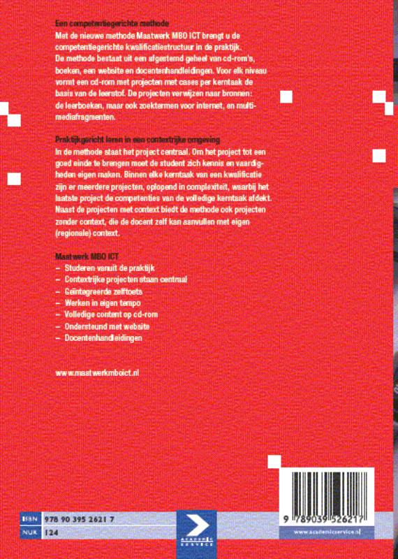 Maatwerk MBO ICT Service Service Desk achterkant