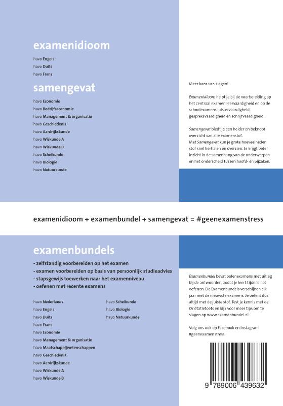 Examenidioom havo/frans achterkant