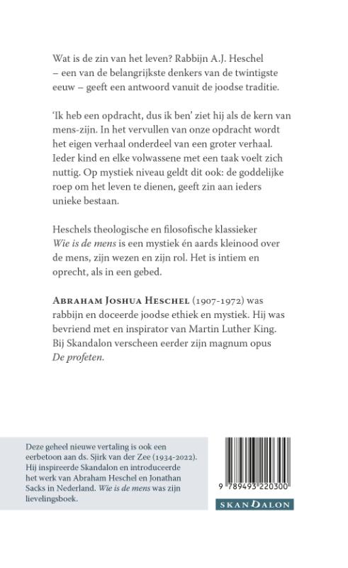 Wie is de mens achterkant