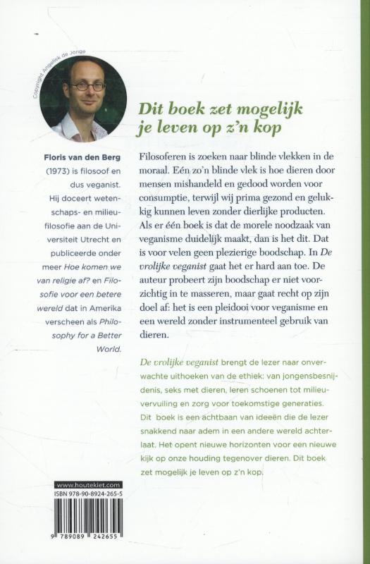 De vrolijke veganist achterkant