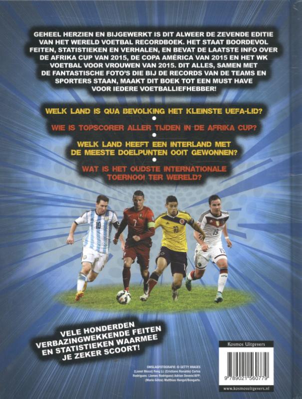Wereld voetbal recordboek 2016 achterkant