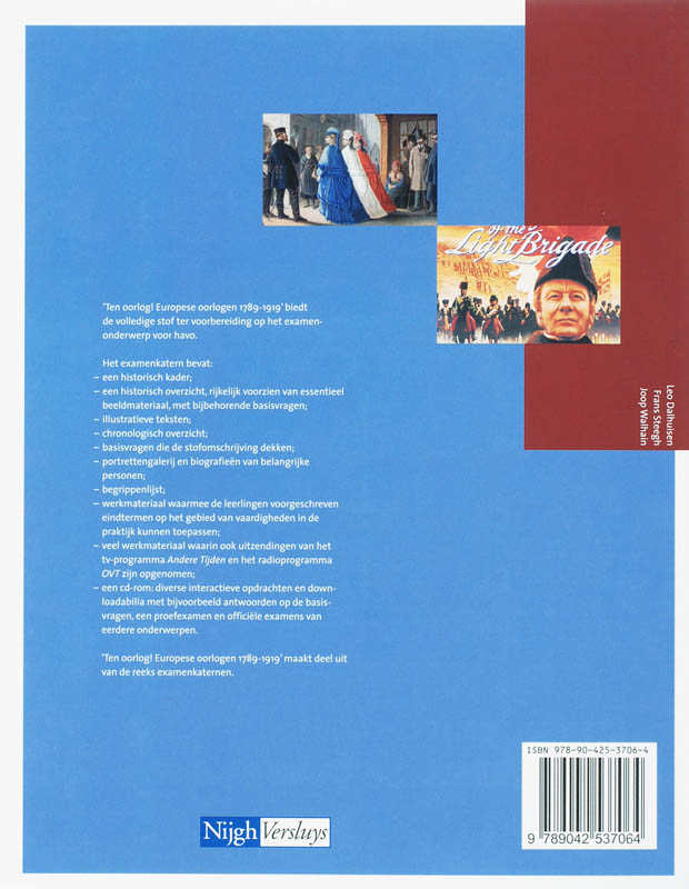 Examenkatern Havo Ten oorlog! Europese oorlogen 1789-1919 achterkant