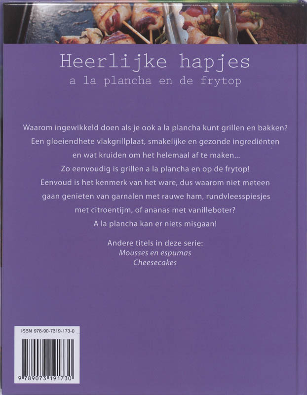 Heerlijke hapjes a la plancha en de frytop / Creatief Culinair achterkant