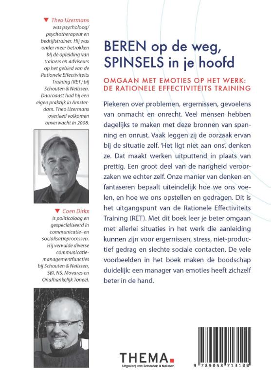 Beren op de weg, spinsels in je hoofd achterkant