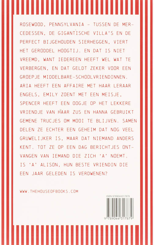 Pretty Little Liars 1 Mooie Meisjes Hebben Soms Gruwelijke Geheimen achterkant