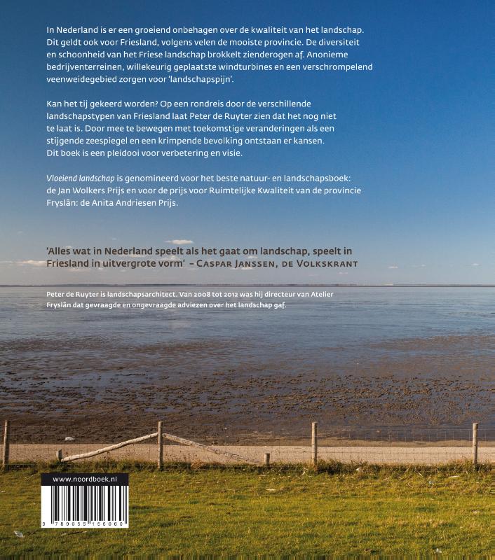 Vloeiend landschap achterkant