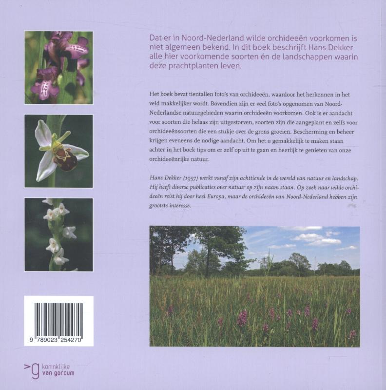 Orchideeën in Noord-Nederland achterkant