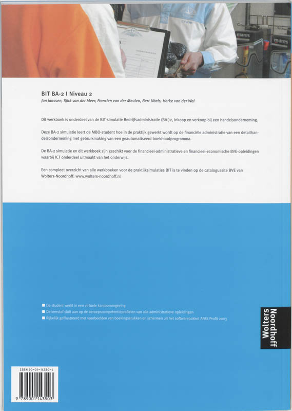 Praktijksimulaties BIT BA-2 niveau 2 Werkboek achterkant