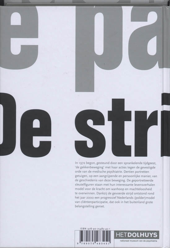 De Strijdbare Patiënt achterkant