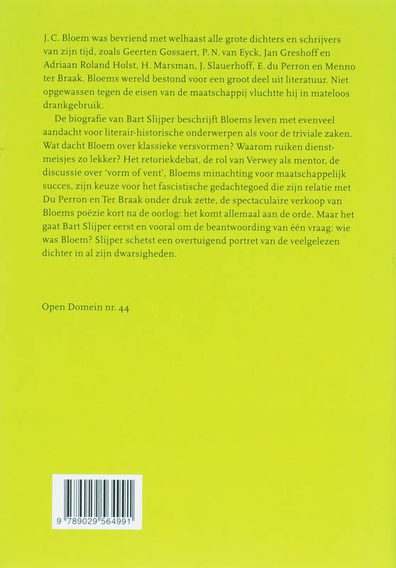 Van alle dingen los / Open domein / 44 achterkant