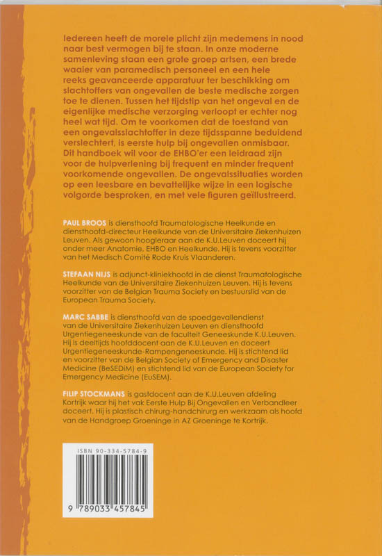 Ehbo - Eerste Hulp Bij Ongevallen achterkant