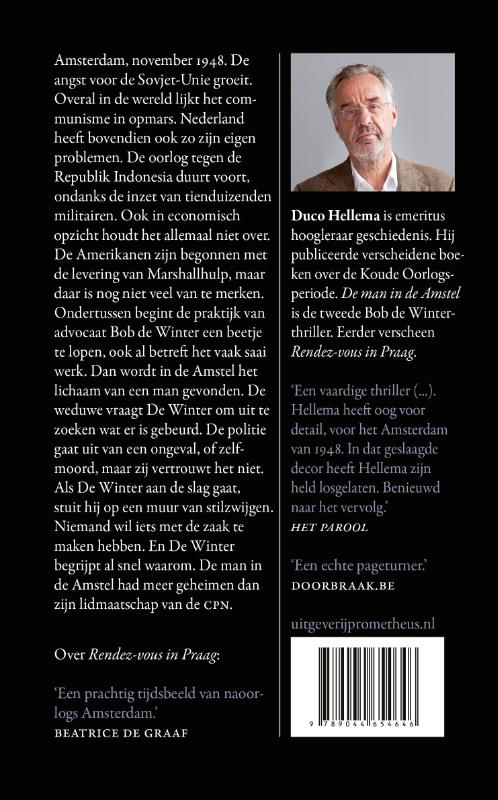 De man in de Amstel / Bob de Winter achterkant