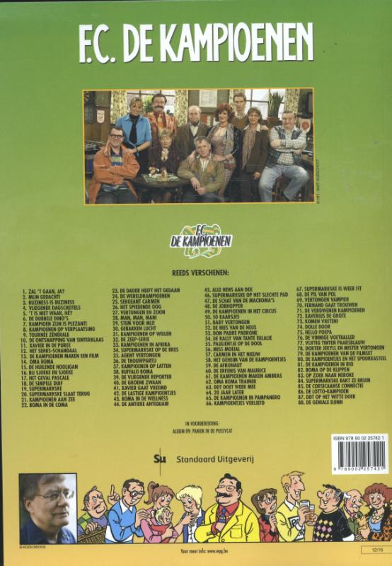 De geniale Djinn / F.C. De Kampioenen / 87 achterkant