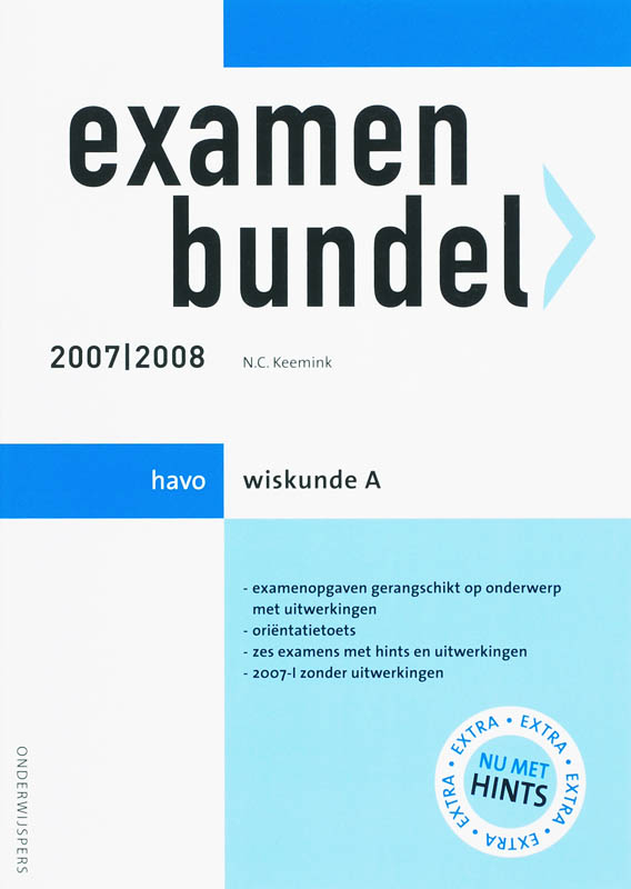 Examenbundel 2007/2008 Wiskunde A Havo