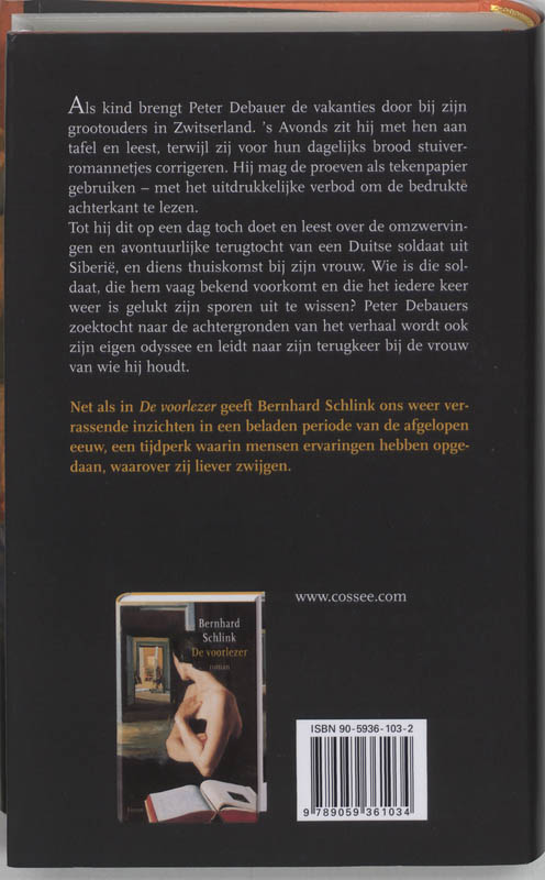 De thuiskomst achterkant