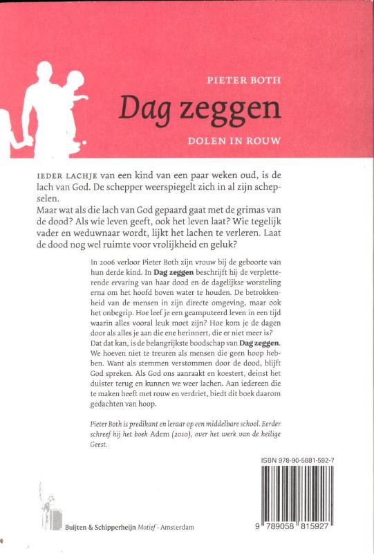 Dag zeggen achterkant