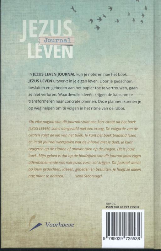 Jezus leven journal achterkant