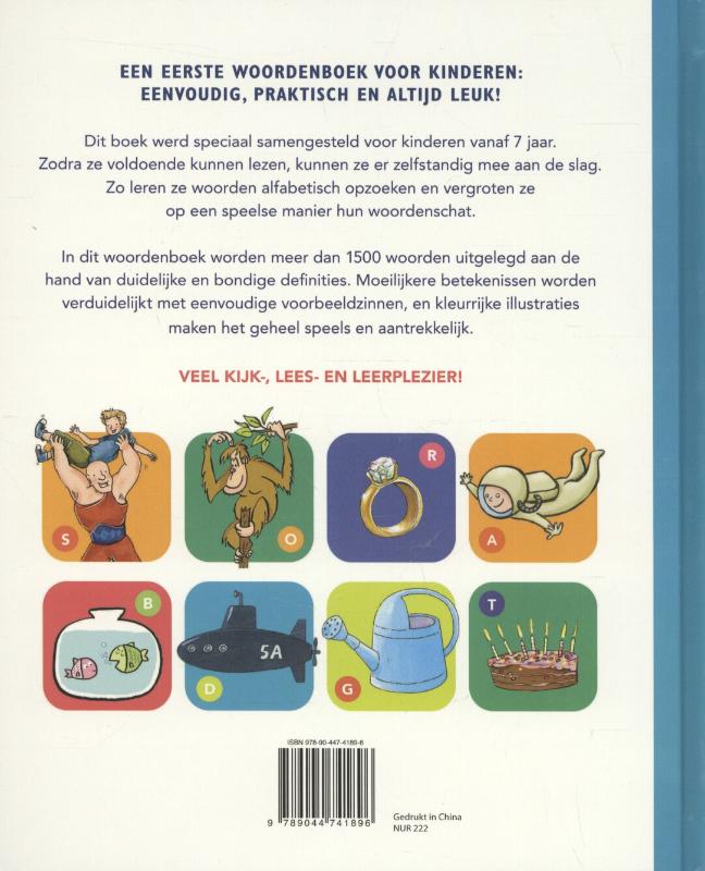 Eerste woordenboek voor kinderen achterkant