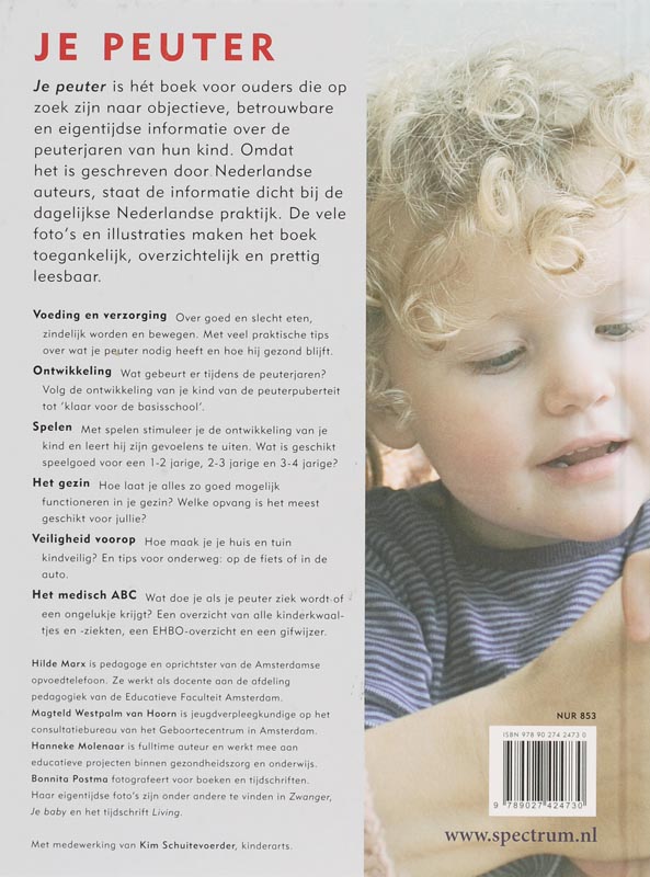 Je peuter achterkant