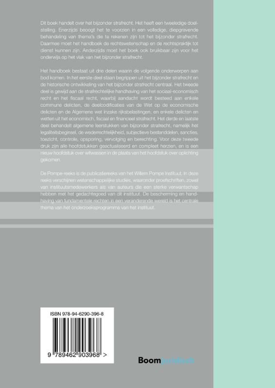 Bijzonder strafrecht / Pompe-reeks / 96 achterkant