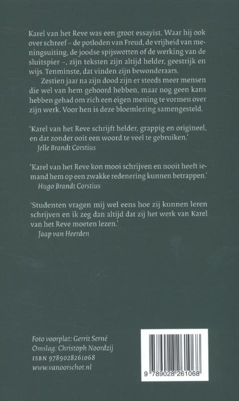 Karel van het Reve voor beginners achterkant