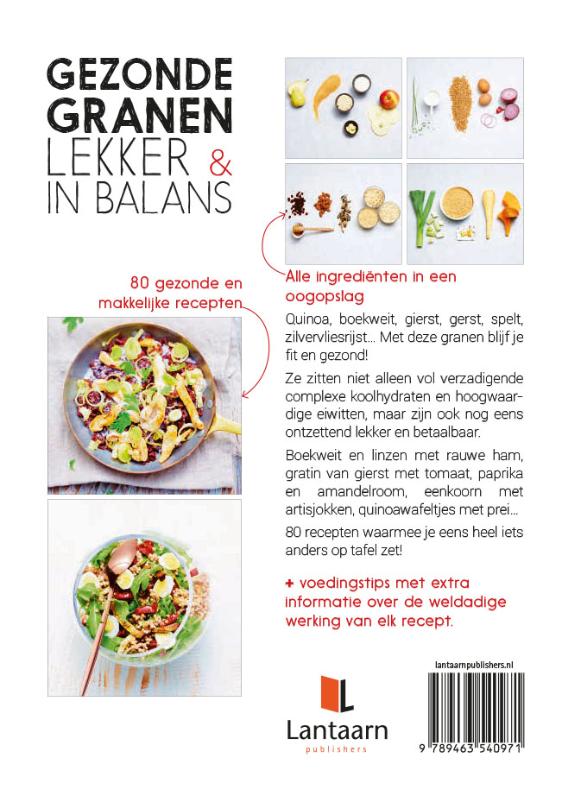 Gezonde granen achterkant