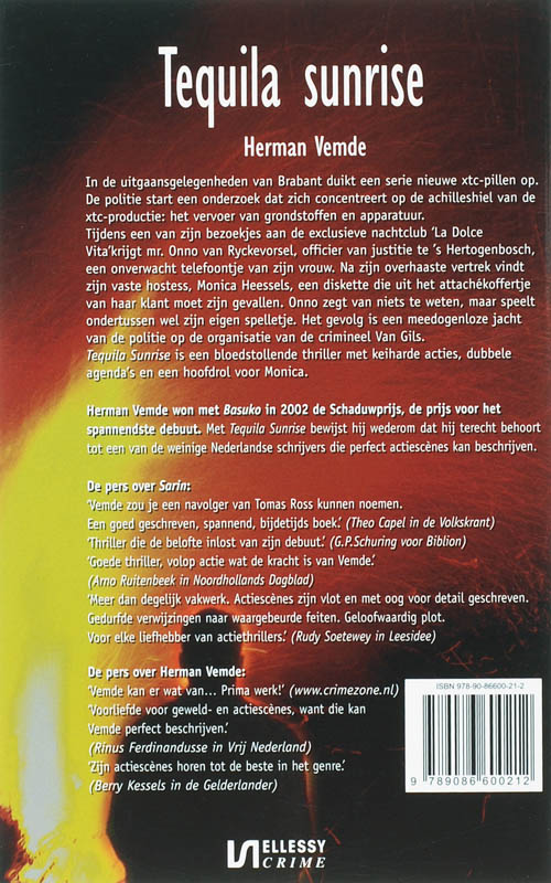 Tequila Sunrise achterkant