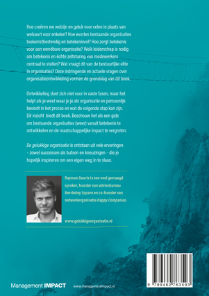 De gelukkige organisatie achterkant