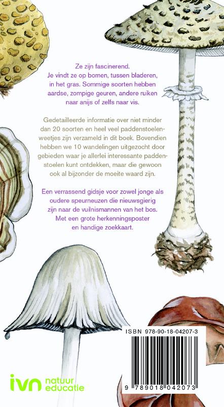 Het ANWB paddenstoelen wandelboek achterkant
