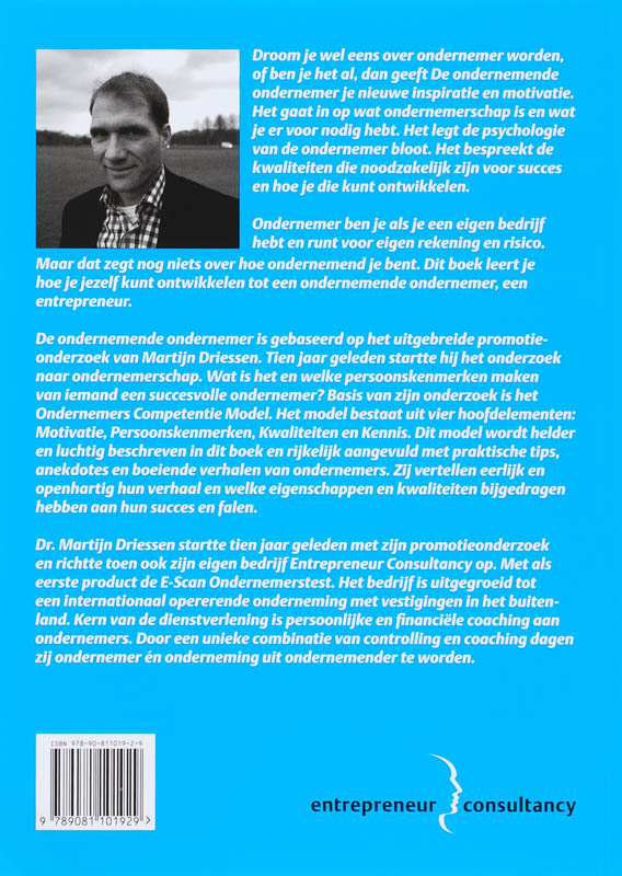 De ondernemende ondernemer achterkant