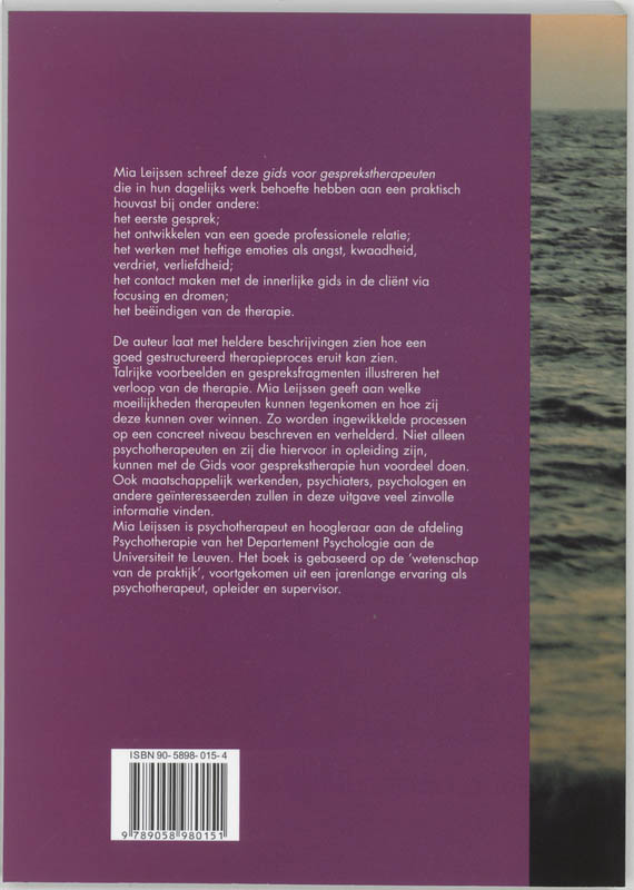 Gids voor gesprekstherapie achterkant