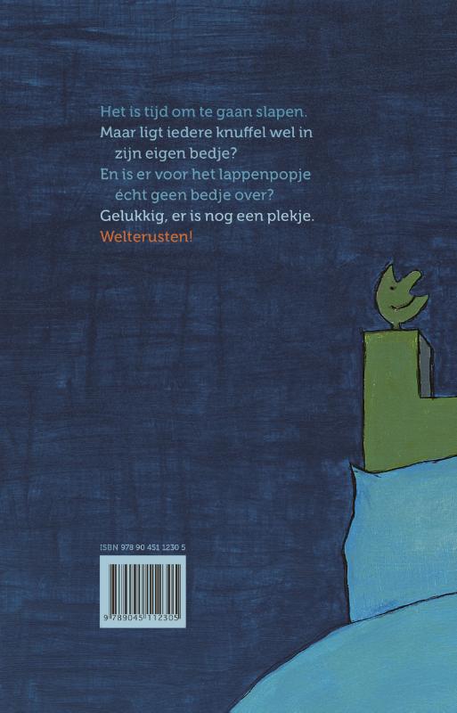 Waarom lig jij in mijn bedje? achterkant