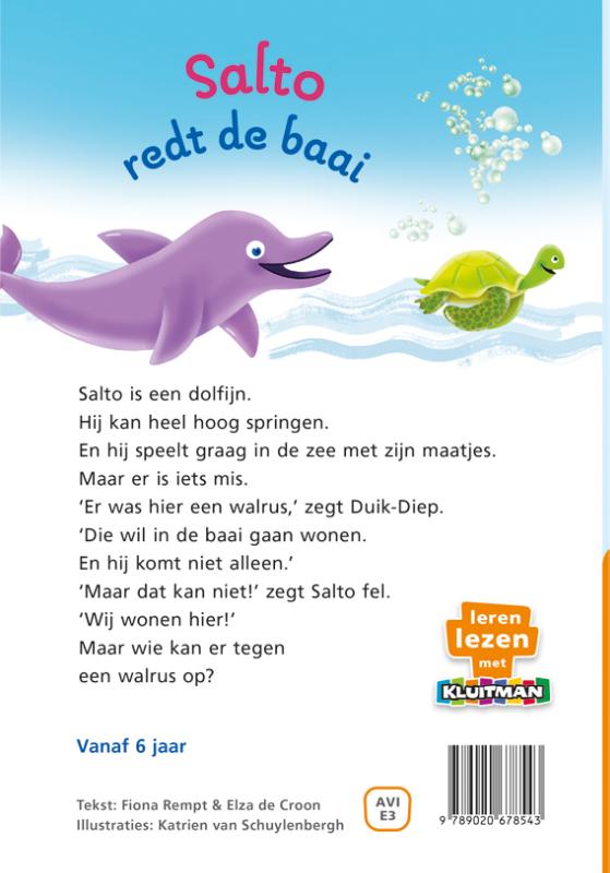 Salto redt de baai / Leren lezen met Kluitman achterkant
