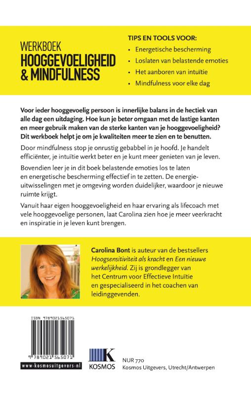 Werkboek Hooggevoeligheid & Mindfulness achterkant