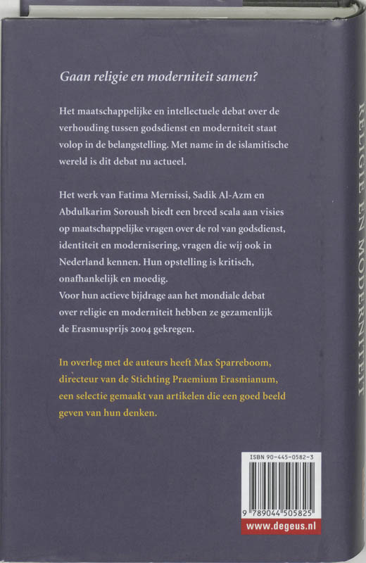 Religie En Moderniteit achterkant