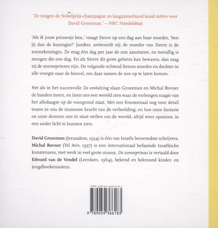 De zonneprinses achterkant