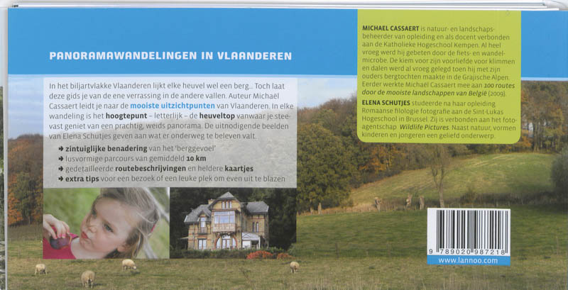 Bergwandelen in Vlaanderen / Dicht-bij-huisgidsen achterkant