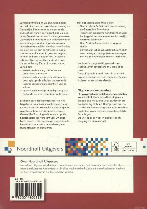 Verhalen vertellen en vragen stellen achterkant