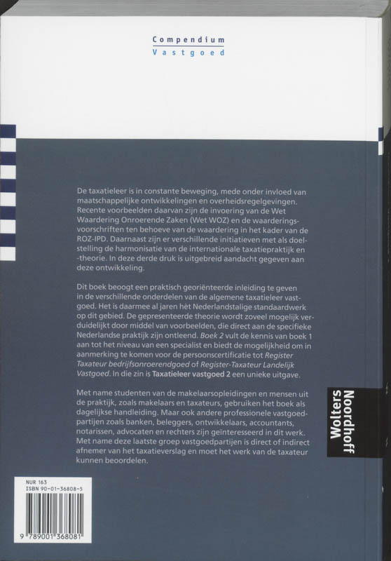 2 Taxatieleer vastgoed achterkant