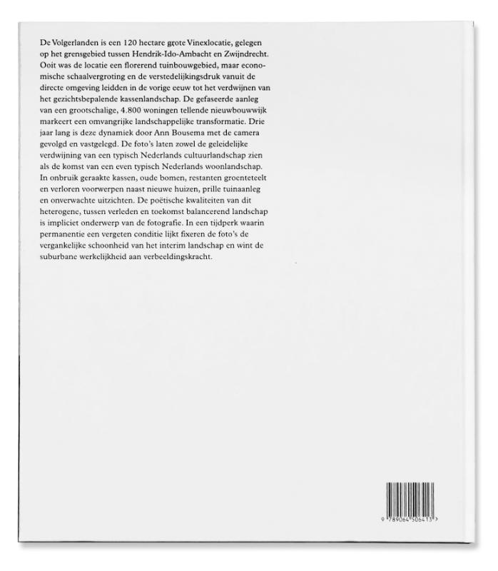 De Volgerlanden. Impressies van nieuw Nederlands landschap achterkant