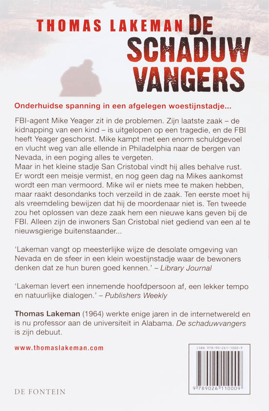 De Schaduwvangers achterkant