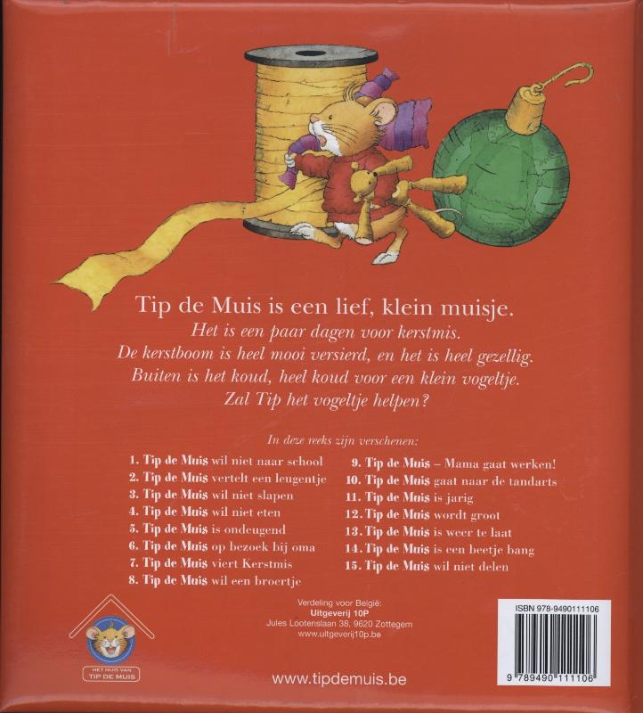 Tip de Muis viert Kerstmis achterkant