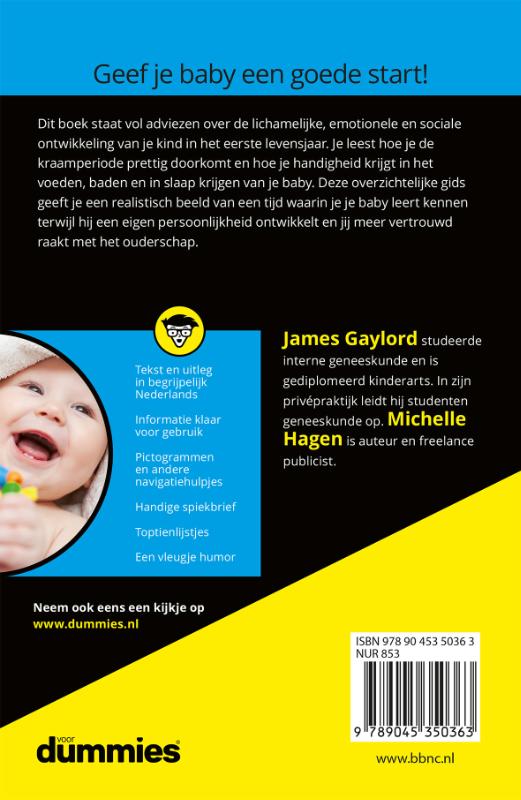 Je baby's eerste jaar voor Dummies / Voor Dummies achterkant