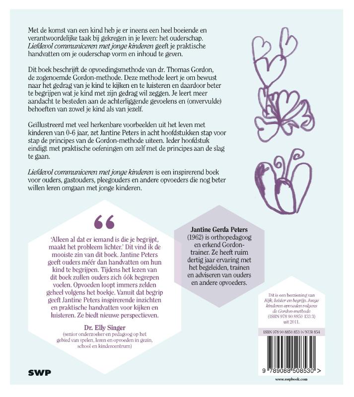Liefdevol communiceren met jonge kinderen achterkant