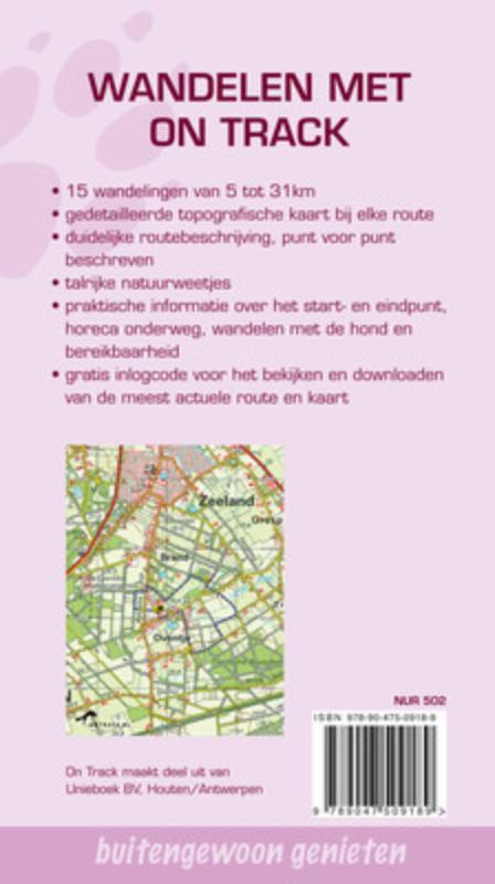 On Track Noord-Brabant Wandelroutes achterkant