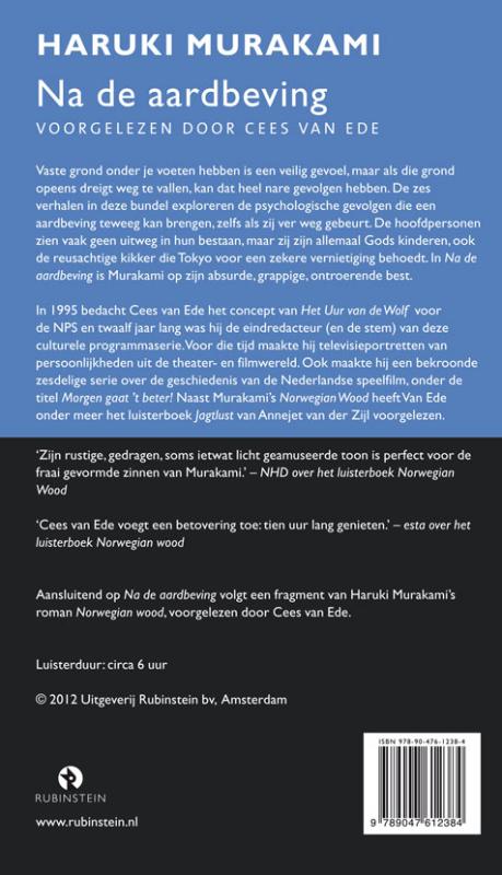 Na de aardbeving achterkant